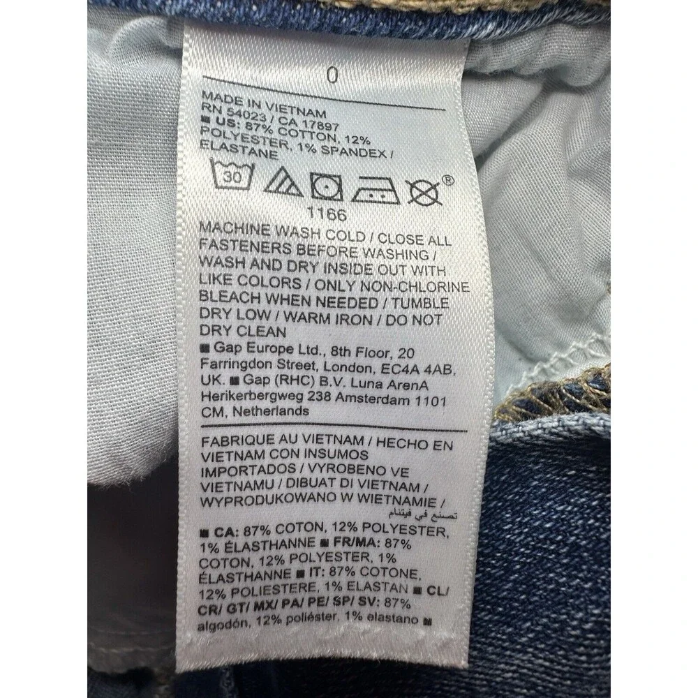 Old Navy O.G. Loose Denim Blue Jeans‎ High Rise Women's SIZE 0